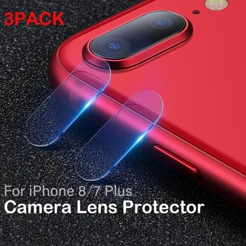 3PCS For iPhone 7 Plus Rear Tempered Glass Back Camera Lens Protector Film Cover For iPhone XS Max X XR 8 6 6S SE 2020 pelicula