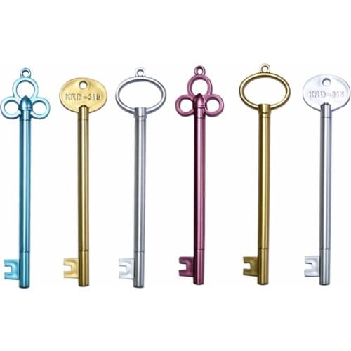 1 Pc 0.38mm Key Shape Gel pen High quality Creative Black Refill 6 Kind of Styles Student Stationery