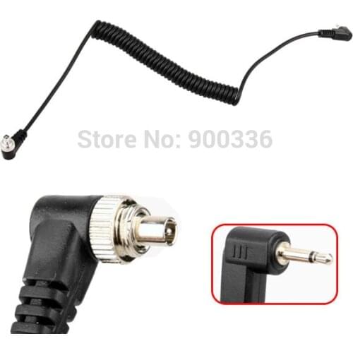 1pcs 2.5 mm 2.5mm to Male Flash PC Sync Cable cord length for canon nikon sony to flash light as yongnuo flash