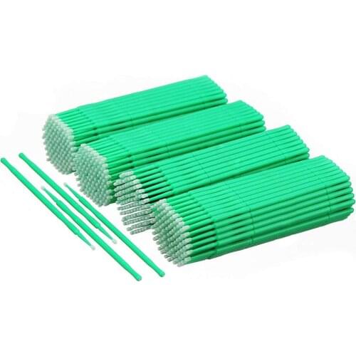 100Pcs/pack Disposable Micro Brush Eyelashes Extension Individual Lash Removing Swab Micro Brush For Eyelash Extension Tools