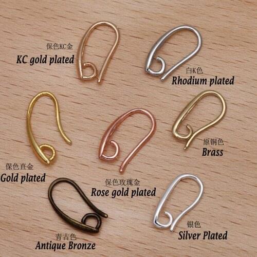 200pcs copper earring hooks carved ear hook earring findings jewelry accessories