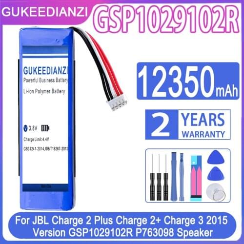 Battery 12350mAh For JBL Charge 2 Plus Charge 2+ Charge 3 2015 Version GSP1029102R P763098 Speaker Charge2 Charge3