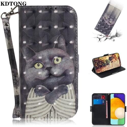 Wallet Phone Case for Galaxy A71 A51 5G A21S A41 A31 A21 A70E A70S A21 A01 Funda 3D Painted Flip Leather Bracket Protect Cover