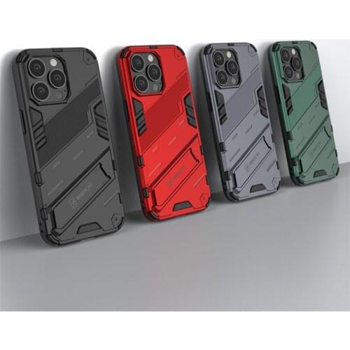Holder Case For iPhone 13 Pro Cover For iPhone 13 Pro Capas Kickstand Shockproof Back Cover For iPhone 11 12 13 Pro Max Fundas