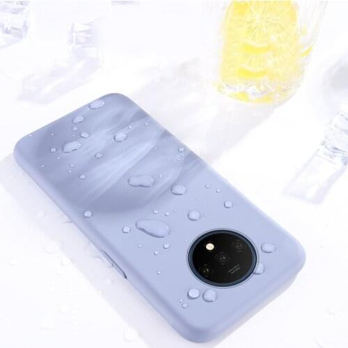 Oneplus 7T Case Liquid Silicon Back Cover One Plus 7T Soft Phone Case 1+7T Ultra Thin Shockproof Full Protectiver Cases