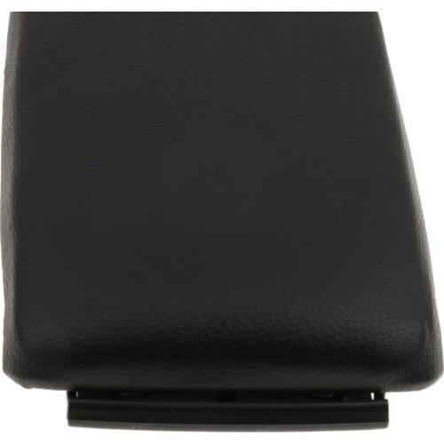 Black Center Console PU Leather Lid Sleeve Cover for AUDI A6 00-06