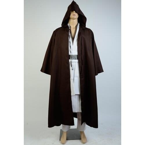 CIn Stock) Star Cosplay Wars Old Obi Wan Kenobi Cosplay Costume Adult Men Kenobi Costume Halloween Carnival Costume Full Sets