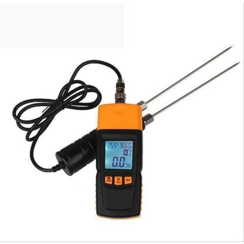 Wood Moisture Meter Digital LCD Display Humidity Tester portable doulbe testing probe Detector GM620