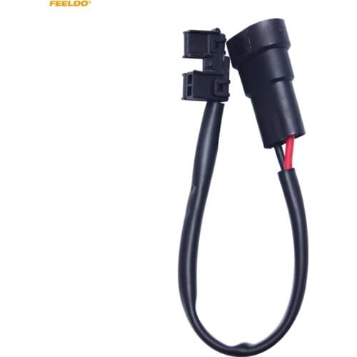 FEELDO 2Pcs Power Wire Adapter Cable For DENSO Koito D2S/D2R OEM Xenon HID Retrofit Ballast To 9005(HB3)/9006(HB4) Socket