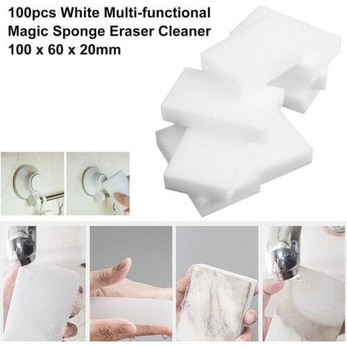 Spot 10/20pcs White Multi-functional Sponge Eraser Cleaner 10X6X2cm Melamine Sponge Cleaning Sponges Dish Washing Hogard