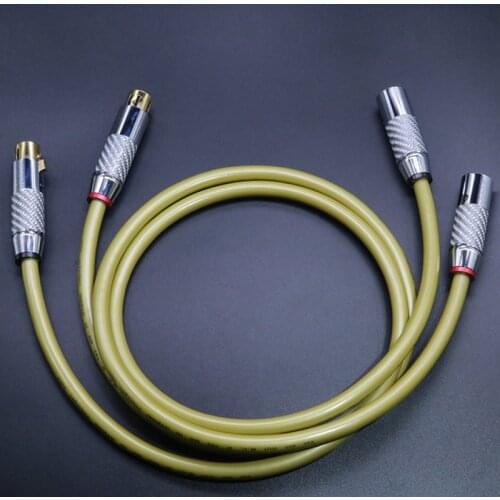 HI-END Silver Plated XLR Balanced Cable HIFI XLR Female to Male Audio Cable