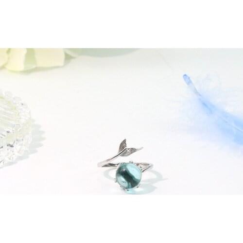 Personality Punk Vintage Silver Color Fish Rings Girls Open Opening Adjustable Rings For Women Men bague