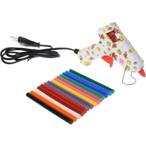 14pcs Hot Melt Glue Stick Mix Color 7mm Viscosity For DIY Craft Toy Repair Tools