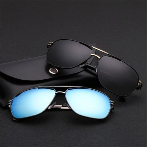 Mens sunglasses Customize prescription sunglasses Polarized glasses Large frame Fashionable bright men driving glasses 808