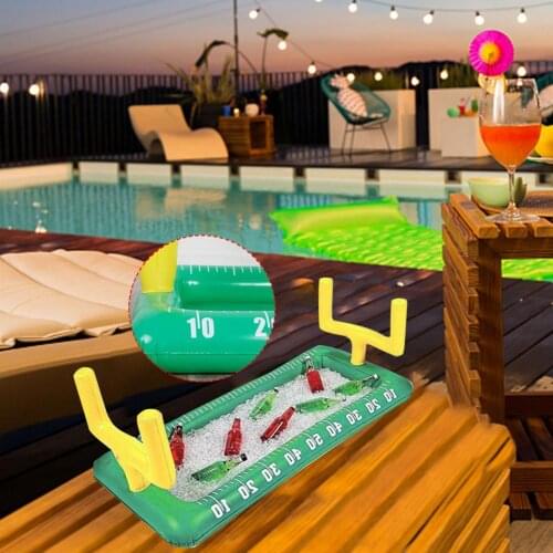 Inflatable Water Ice Bar Summer Beach Party Convenient Beer Table Antlers Convenient Beer Table Antlers Floating Row Holder