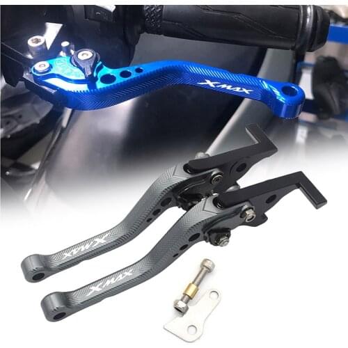 Latest 3D Short Parking Lever For Yamaha XMAX 300 XMAX 250 2020 SEMSPEED CNC Motorcycle Handles Clutch Brake Levers
