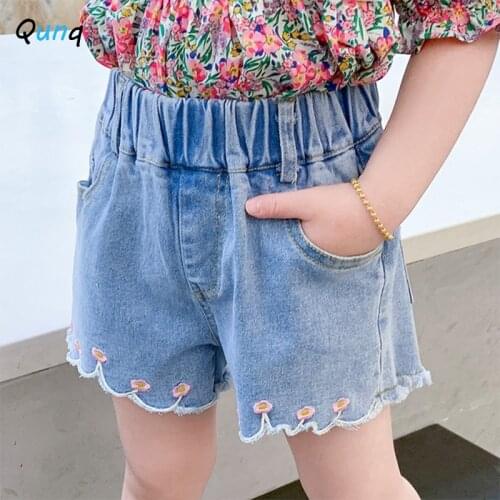 Джинсовые шорты для девочек Qunque/群鹊 China At AliExpress