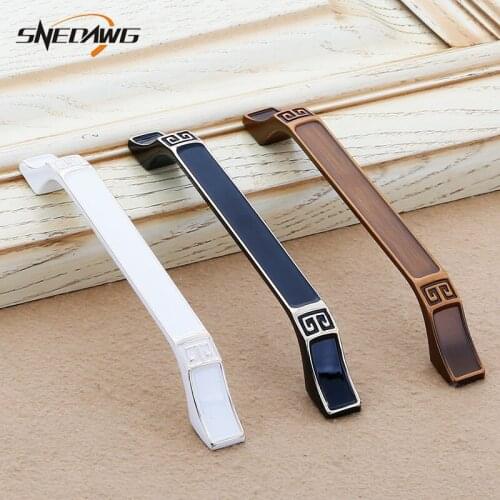 Furniture Handle Antique 96/128mm Hole Pitch Zinc Alloy Kitchen Cabinet Furniture Door Handles Wardrobe Cupboard Door Pulls