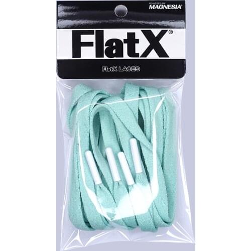 FlatX 8mm Mint Green/ White Color Metal Tips Shoelaces High Quality Professional Sneaker Laces Shoelace Lacet