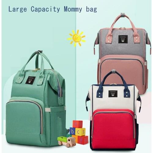 Mommy Bag Portable Baby Snack Diaper Bag Large Capacity Mom Backpack Handbag Waterproof Multifunction Fashion Nappy Bag