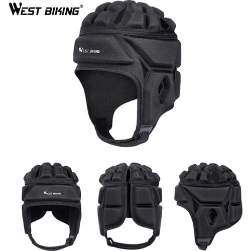 WEST BIKING Winter Cycling Protection Helmet Sports Football Soccer Goalkeeper Helmet Hat Head Guard Bike Motorcycle skating Cap