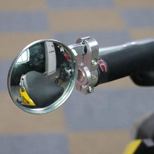 1 Pair Universal Motorcycle Scooter Bike Mirror Aluminum Mirror Black Alloy Handle Rearview Rearview Retro E7H7