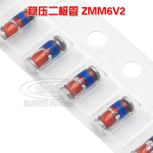 ZMM6V2 SOD80 LL34 1206 Cylindrical Glass 0.5W 6.2V New Patch Zener Diode