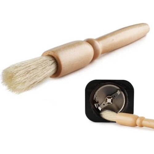 1Pcs dust espresso brush Multi-function Grinder cleaning brush Wooden handle Portable brush Household items