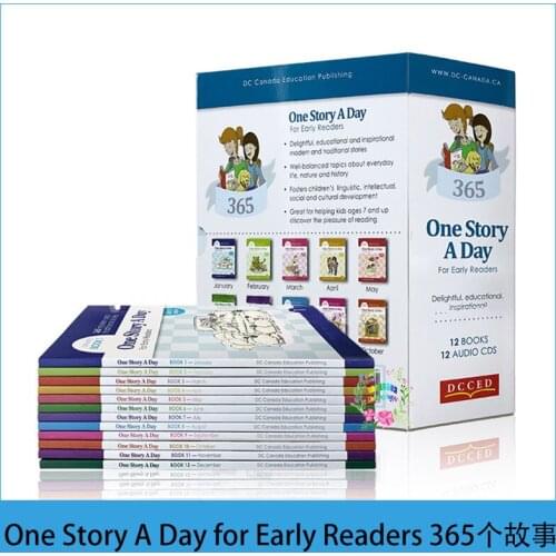 12 books One Story A Day For Early Readers 365 Stories From Everyday Life Around The World English Reading Book Tales Age 8-10