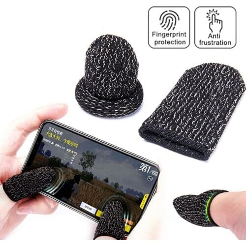 Mobile Gaming Trigger Joystick For PUBG Mobile Gamepad Fire Button Aim Key L1R1 and 2 Pairs Gaming Finger Covers