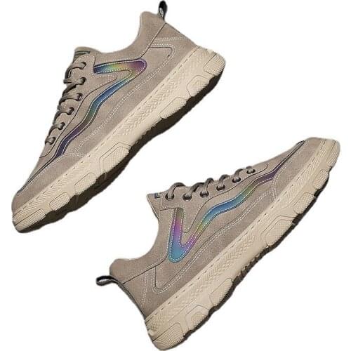 2021 Early Autumn New Concise Style Leather Casual Shoes for Man Breathable Shallow Casual Boat Shoes Waterproof for Sport