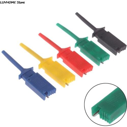 5Pcs/set Needle Test Hook Mini Grabber Kits SMD IC Test Hook Clip Jumper Probe Logic Analyzer Testing Accessories Clip
