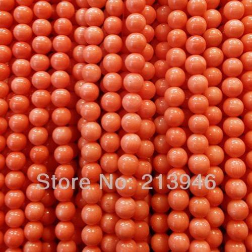 AA Grade 8MM 98Pcs Pink Natural Coral Bead Loose Strand Jewelry Beads Accessories & Findings
