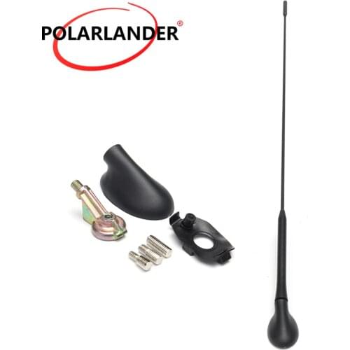 Aerial Mast with Base Kit Polarlander Black Car Roof AM/FM Antenna For F/ord F/ocus 2000-2007 XS8Z18919AA