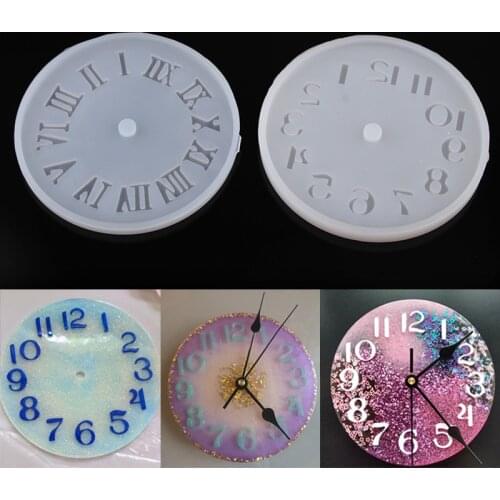 Arabic Numerals Silicone Mold Clock 10.5/15.5cm Epoxy Resin Molds Handmade Crafts For DIY Jewelry Making Finding Tools Supplies