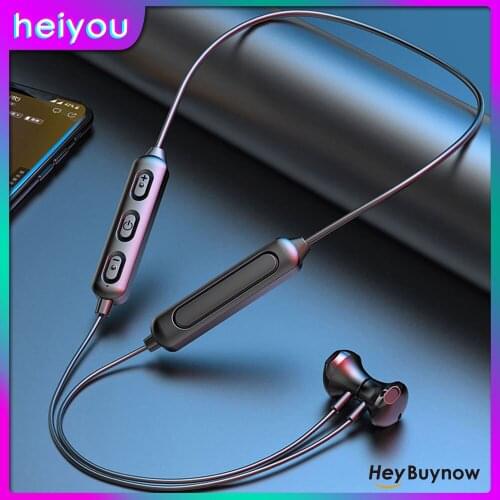 Wireless Sports Headphones Hanging Neck Bluetooth 5.0 In-ear Headset Stereo Waterproof Running Headphones for All Phones 2021