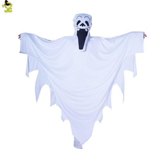 Kids Ghost White Cloak Costumes Cosplay Children Halloween Costume for Kids Ghost Role Play Costumes