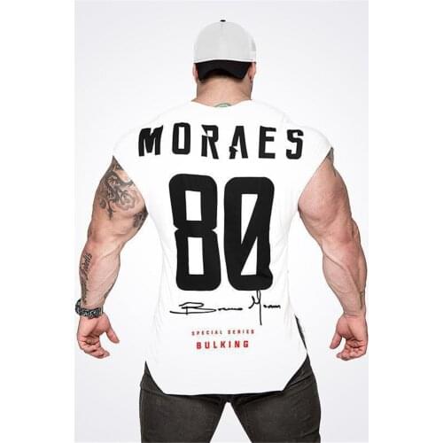 Muscle Buddy Summer Gym Top Jacket T Shirts Bat Sleeve Fashion Running Training Tee Male Elastic Breathable Print Short Sleeves