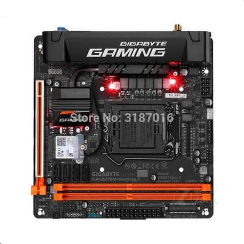 MINI-ITX ITX HTPC 17*17 For Gigabyte GA-Z270N-GAMING 5 Original Used Desktop Z270N-GAMING 5 Z270 Motherboard LGA 1151 DDR4