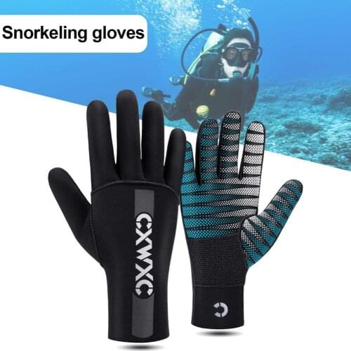 Thick 3mm Women Men Neoprene Swimming Diving Gloves Anti-slip Full Finger Warm Snorkeling Spearfishing Underwater Hunting Gloves