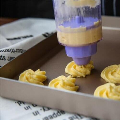 18pcs Plastic Decoration Tool Cookie Cutter Filler Manual Cookies Biscuit Filling Dessert Maker for Making Cookies Finger pie