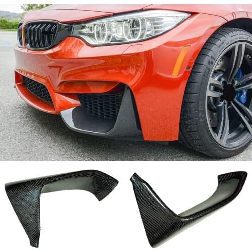 Fit for BMW F80 F82 F83 M3 M4 M-Performance carbon fiber front lip wrap angle