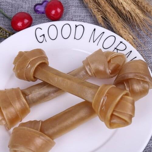 Durable Chews Toys Dog Toys Funny Teeth Clean Stick Cowhide Dog Molars Toy Interactive Food Treats Dogs Bones Puppy Accessories
