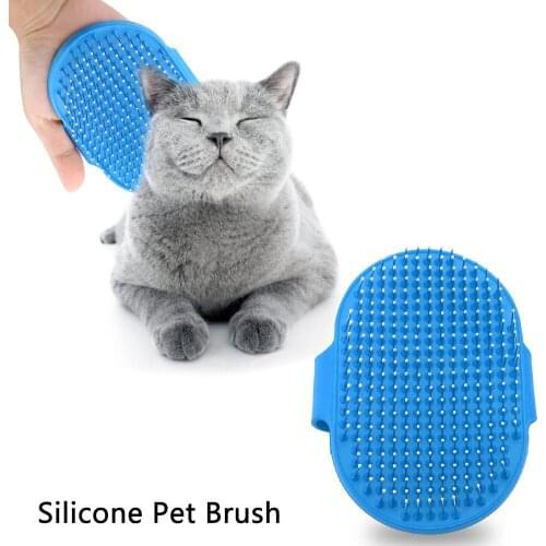 Pet Dog Cat Bath Brush Comb Rubber Glove Hair Fur Grooming Massaging Massage Kitchen Clean Gloves Pet Shower Wash Supplies