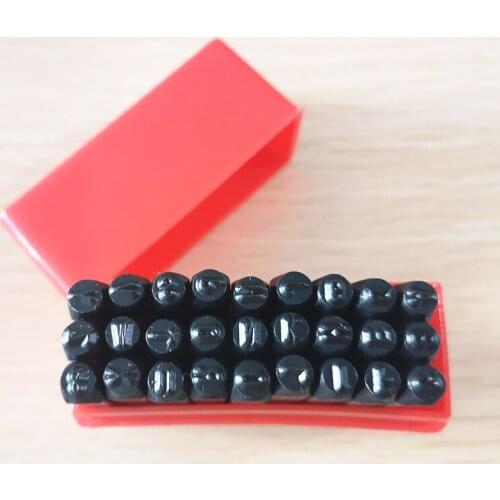 A-Z 26 Letters 3mm 27pcs/set Punch Steel Stamp Leather Tool Punching Hand DIY Carving Seal Carbon Steel