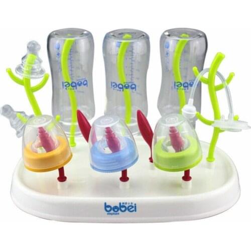 Bottle Dry Rack Baby Bottle Drain Drying Racks Blue Pink Baby Bottle Cleaning Dryer Drainer Storage Drying Rack New