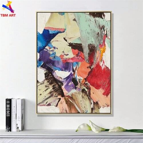Textured Large Picture Hand painted Modern Abstract Oil Painting on Canvas for Living Room Wall Art Home Decoration Gift SL079
