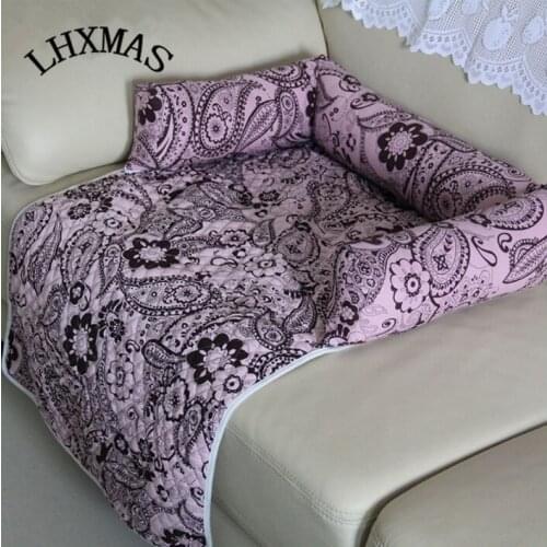 Comfortable Warm Pet Cat Cotton Bed Cat House Lovely Soft Cat Kennel Washable Nest House Pet Dog Supplies 4Sizes 3Colors D314