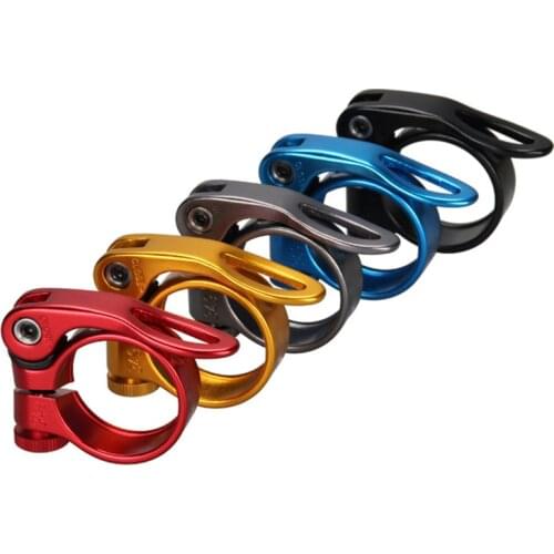 Mountain Bike Seat Tube Clamp CNC Seat Tube Clamp Quick Release 34.9 31.8 Bicycle Road Bike Seat Tube Clamp Bicycle Parts