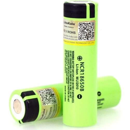 1-10PCS 2019 Liitokala original 18650 3400mAh lithium ion battery NCR18650B 3.7V 3400 battery For Flashlight batteries